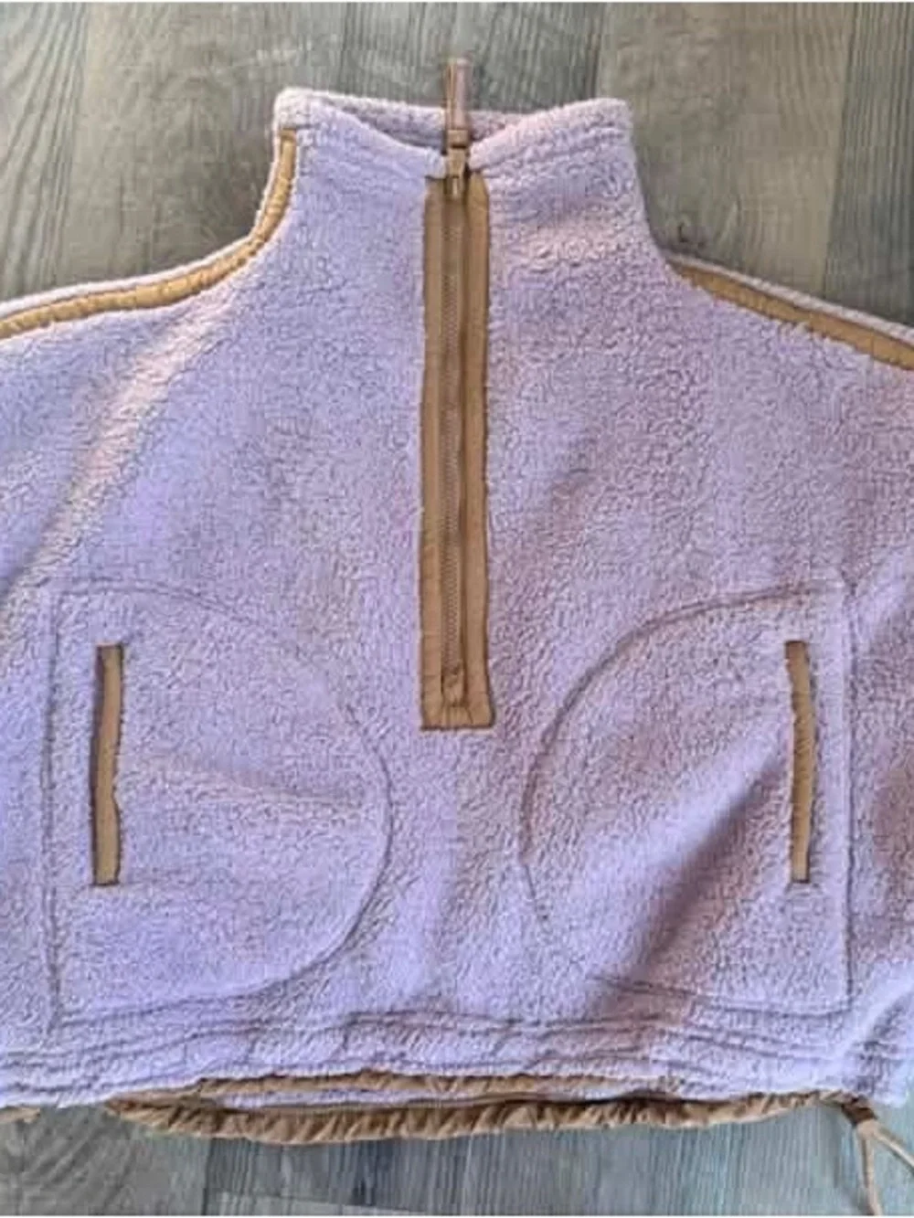 Free people mountain high printed half zip fleece